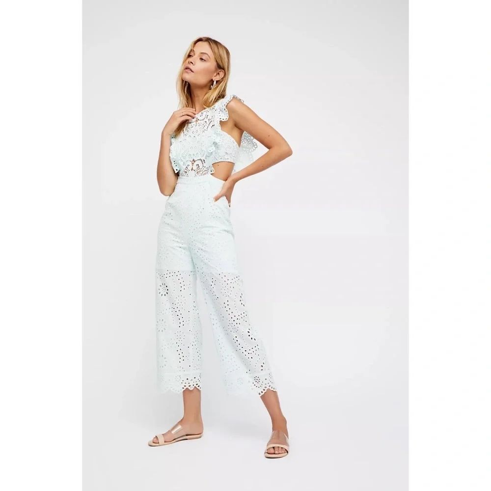 Free People x Nightcap Eyelet Jumpsuit